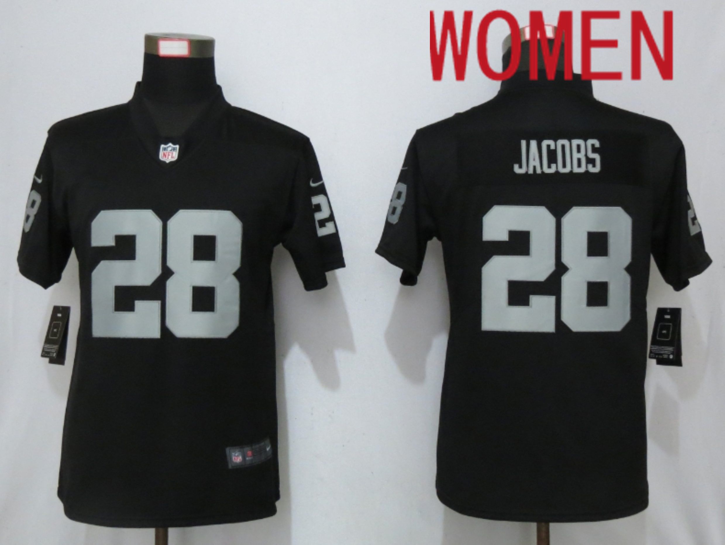 Women Oakland Raiders #28 Jacobs Nike Vapor Untouchable Limited NFL Jersey